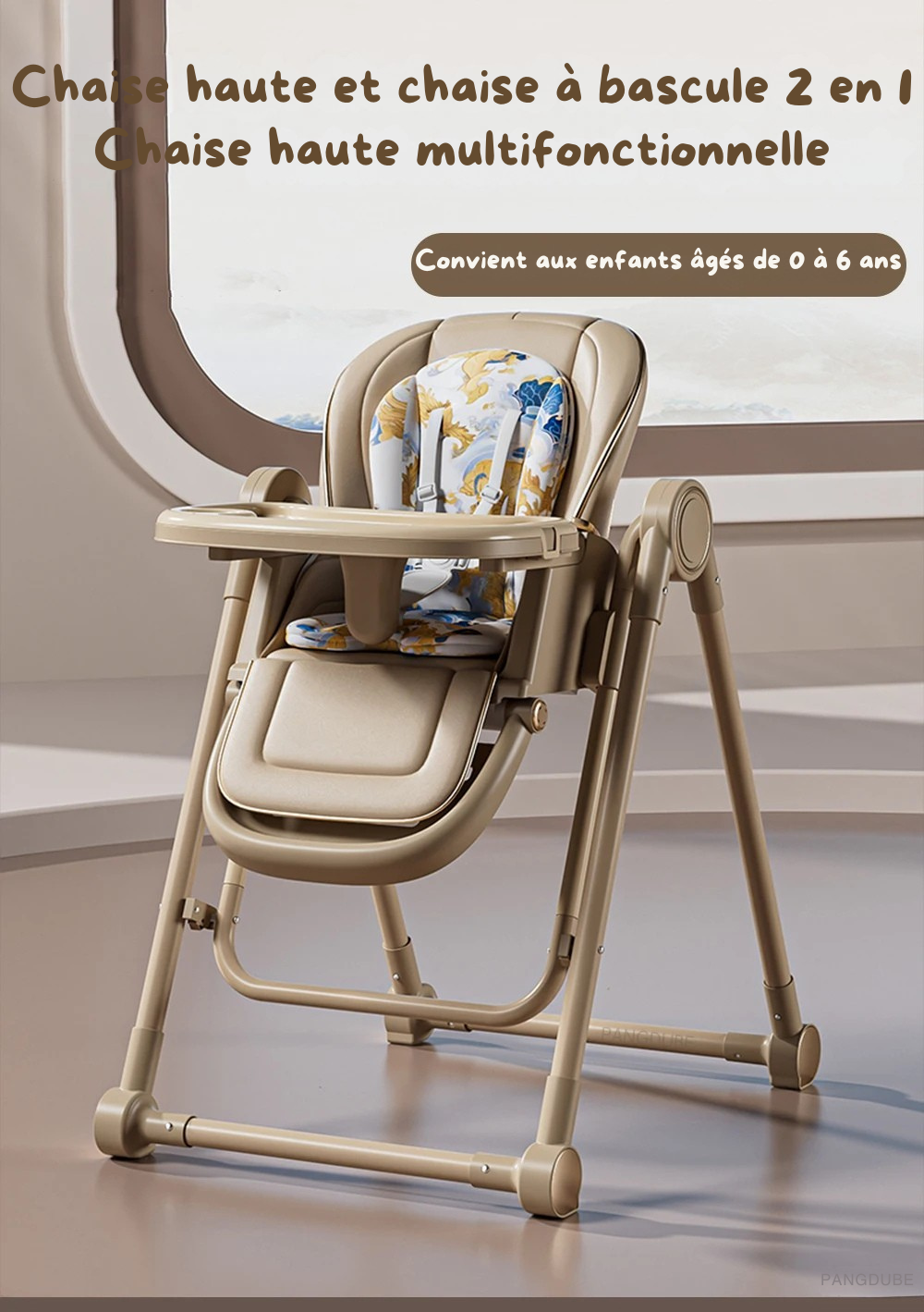Chaise Haute Bébé 3-en-1 Évolutive : Le Siège Ultime de 0 à 6 Ans