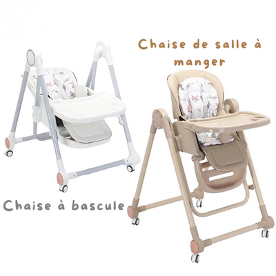 Chaise Haute Bébé 3-en-1 Évolutive : Le Siège Ultime de 0 à 6 Ans