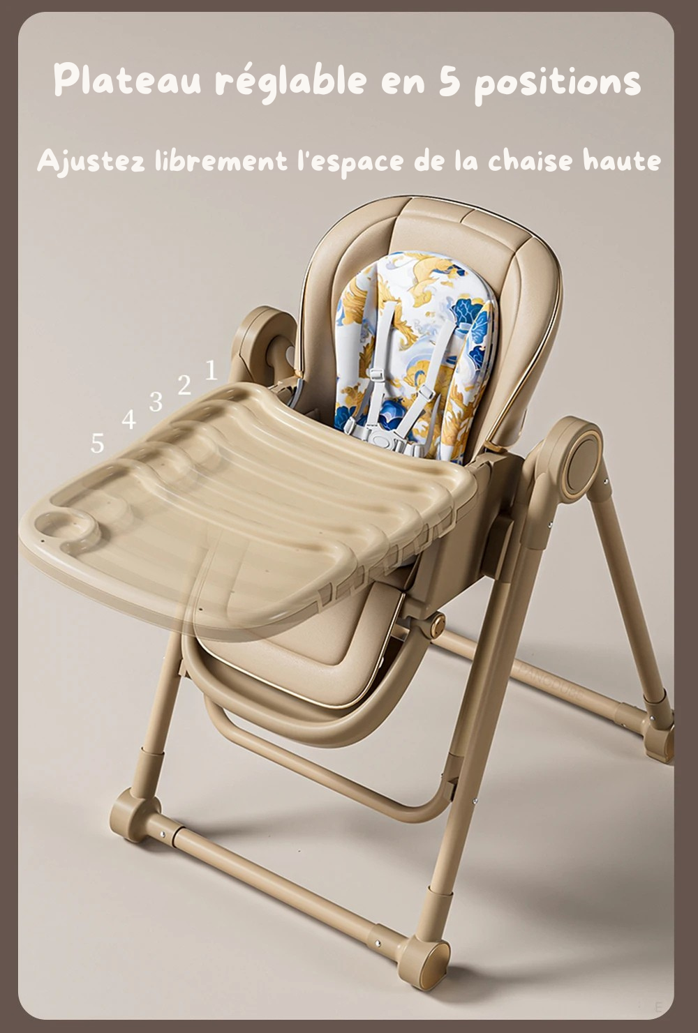 Chaise Haute Bébé 3-en-1 Évolutive : Le Siège Ultime de 0 à 6 Ans