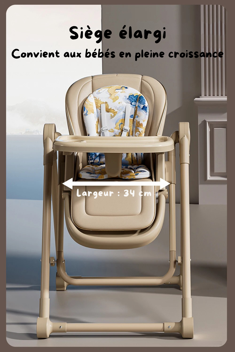 Chaise Haute Bébé 3-en-1 Évolutive : Le Siège Ultime de 0 à 6 Ans