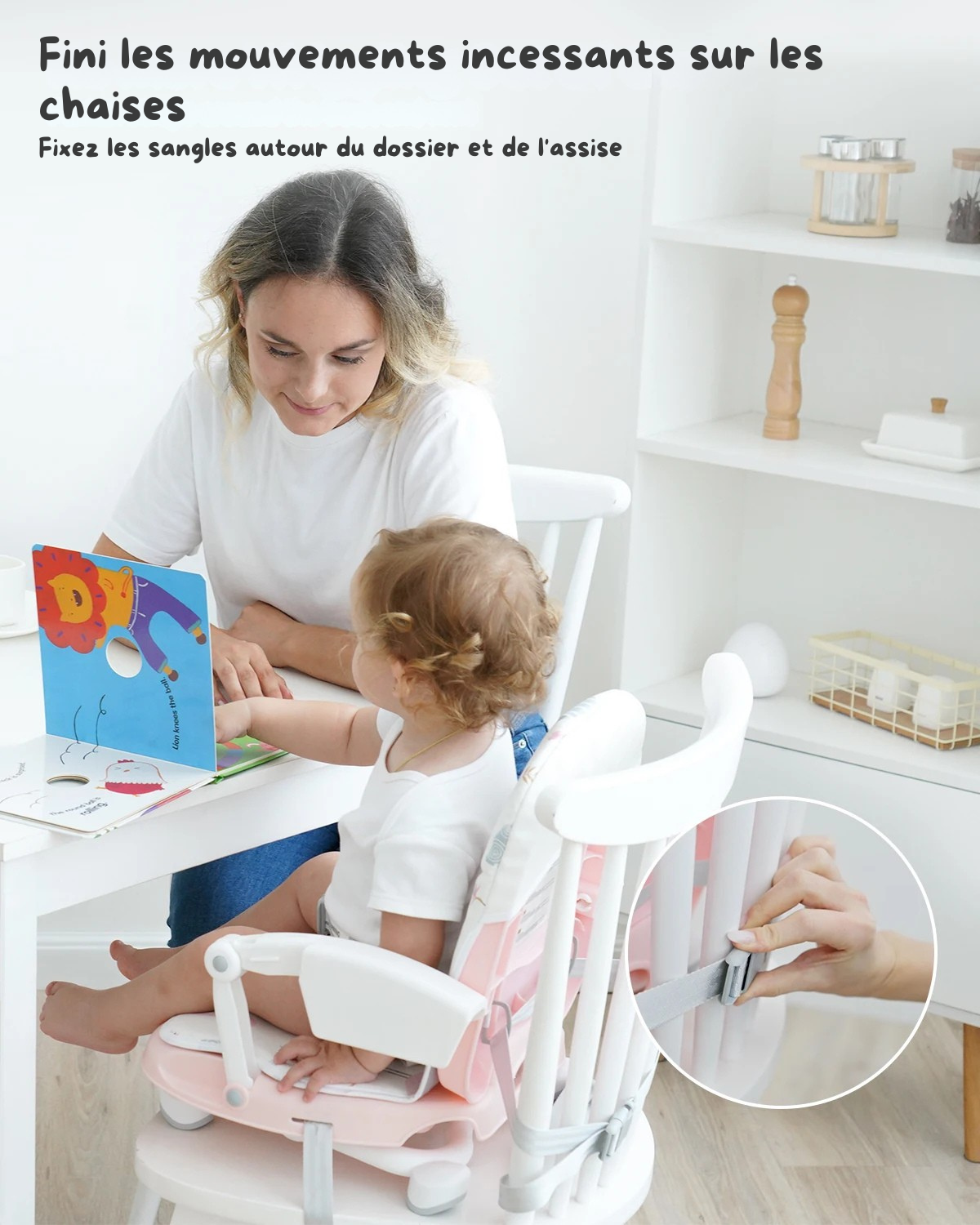 Chaise Haute Pliable à Fixer - Siège Bébé Universel pour 6 à 36 Mois