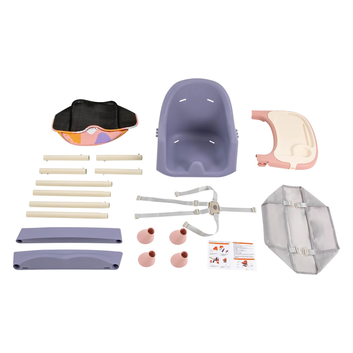 Chaise Haute Bébé Ergonomique - Confort et Soutien Optimal pour les Repas