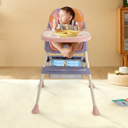 Chaise Haute Bébé Ergonomique - Confort et Soutien Optimal pour les Repas